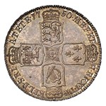 1750 Great Britain Silver 1/2 Crown George II MS-65 NGC