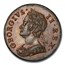 1752 Great Britain Half Penny George II MS-64 PCGS (Brown)