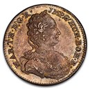 1754 Austrian Netherlands Silver 1/2 Ducaton Theresa MS-62 PCGS