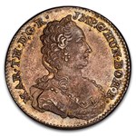 1754 Austrian Netherlands Silver 1/2 Ducaton Theresa MS-62 PCGS