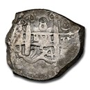1754-P Bolivia Silver 8 Reales Cob AU-53 PCGS