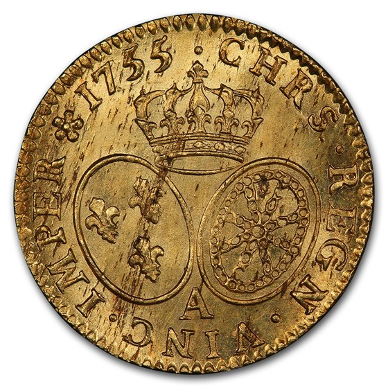 Buy 1755-A France Gold Louis D'or MS-64 PCGS | APMEX