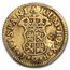 1756-M JB Spain Gold 1/2 Escudo Ferd VI XF-Dtl PCGS (Countermark)