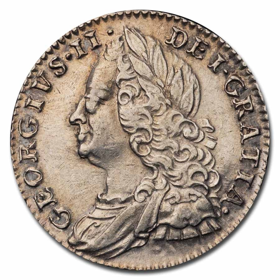 Buy 1757 Great Britain Silver 6 Pence George II AU | APMEX