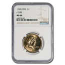 1759 (1999) $1 Medalet Pattern MS-66 NGC (J-2185)