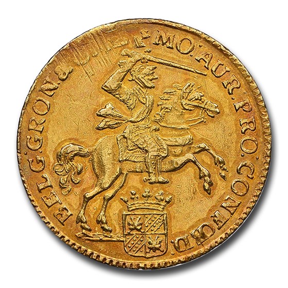 1761 Netherlands Gold Gulden AU-58 NGC 1761 Netherlands Gold Gulden AU-58 NGC