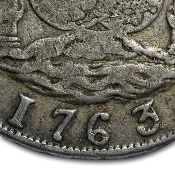外国古貨幣　ロール8本　未使用400枚 Buy 1763/2-Mo MF Mexico Silver 8 Reales Pillar Dollar VF-20 NGC