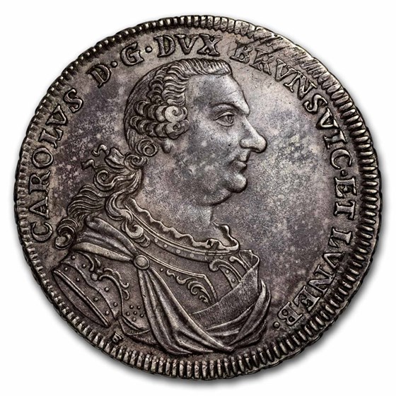 1764 German States Brunswick Wolfenbuttel Silver Thaler AU 1764 German States Brunswick Wolfenbuttel Silver Thaler AU