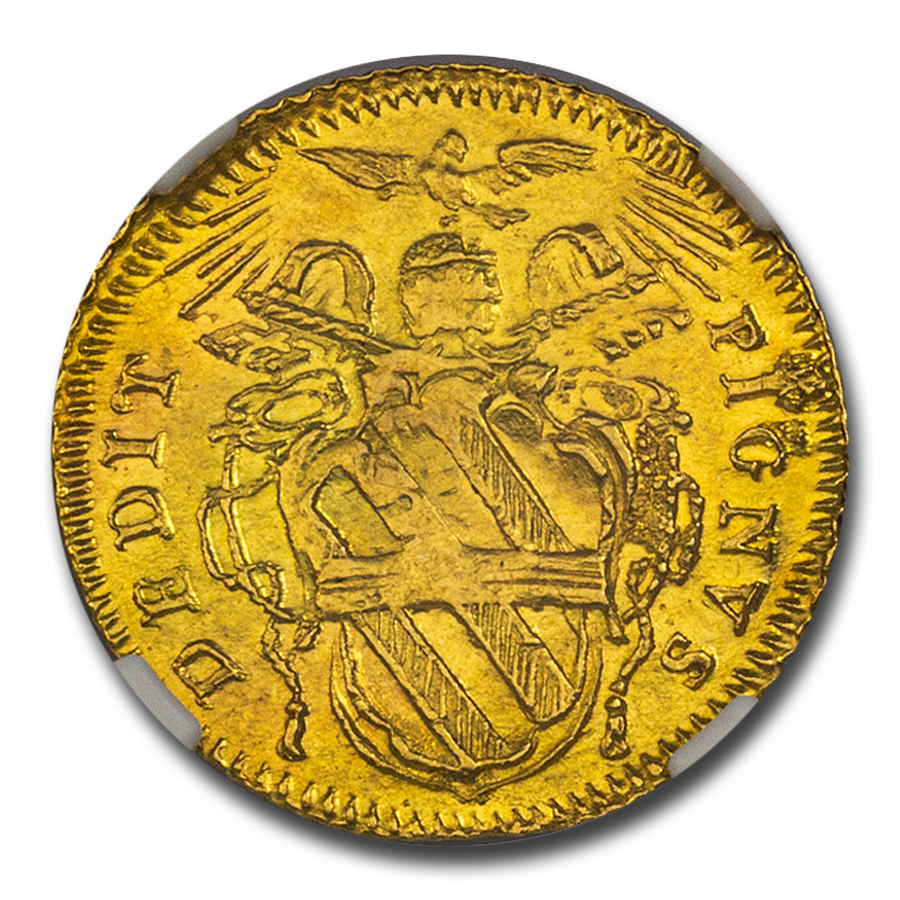 Buy 1766 Italy Papal States Gold Zecchino Clement XIII MS-64 NGC