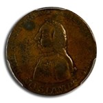 1766 William Pitt Copper Halfpenny VF-20 PCGS (Brown)