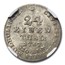 1767 Germany Silver 1/24 Thaler MS-64 NGC