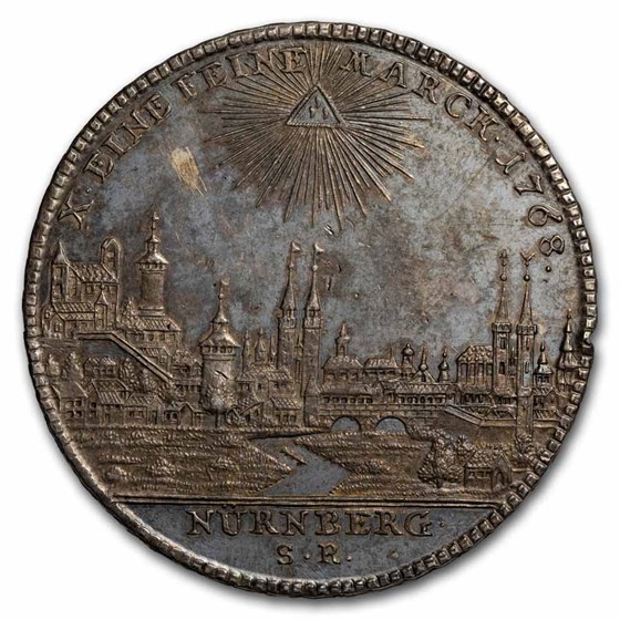 1768 Nurnberg City View Thaler AU (Scratched) 1768 Nurnberg City View Thaler AU (Scratched)