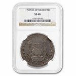 1769-Mo MF Mexico Silver 8 Reales "Pillar Dollar" XF-40 NGC