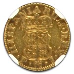 1770-M Spain Gold 1/2 Escudo Charles III XF-40 NGC