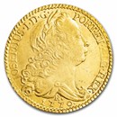 1770-R Brazil Gold 6400 Reis Jose I AU