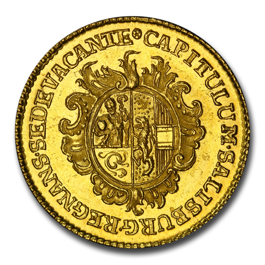 1772 Austria Gold Ducat Hieronymus AU-58 PCGS (Salzburg)