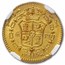 1772-M PJ Spain Gold 1/2 Escudo Charles III MS-63 NGC