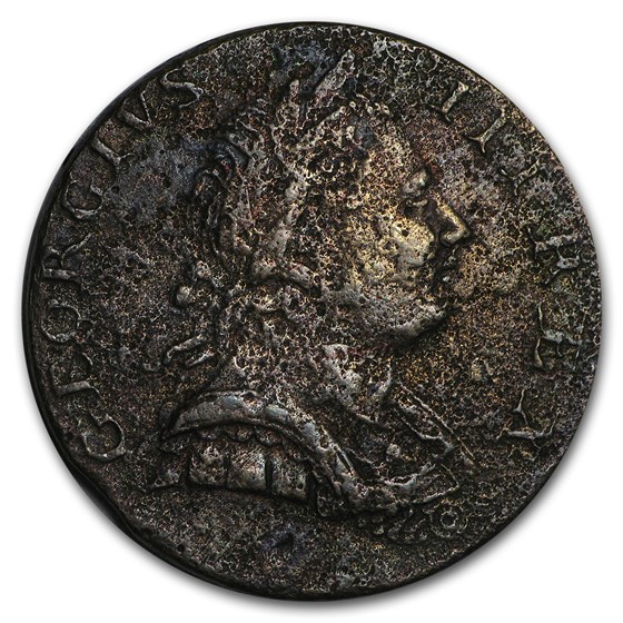 1773-1776 George III Halfpenny VG-VF (Corrosion, Random) 1773-1776 George III Halfpenny VG-VF (Corrosion, Random)