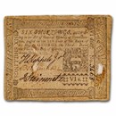 1773 6 Shillings Pennsylvania 03/20/1773 Fine (Fr#PA-160) Details