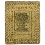 1776 18 Pence Delaware 1/1/1776 VF (Fr#DE-74)