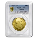 1776 Colombia AV 4 Escudos Charles III AU-58 PCGS (Finest Known) 1776 Colombia AV 4 Escudos Charles III AU-58 PCGS (Finest Known)