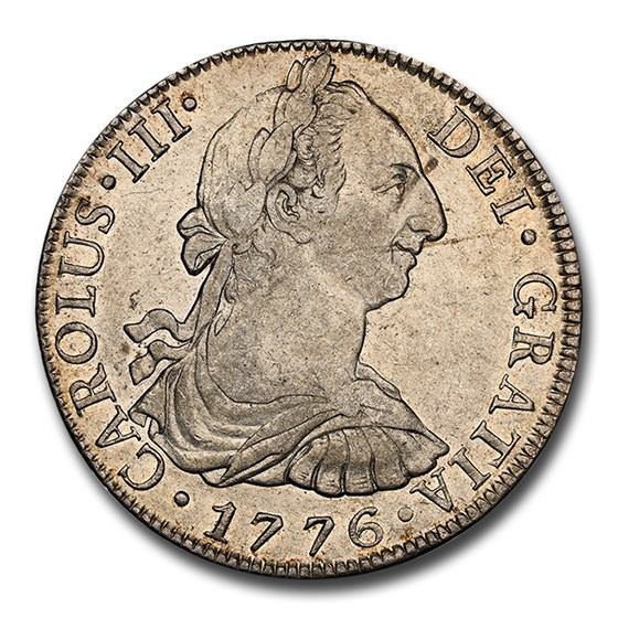 1776-Mo Mexico Silver 8 Reales Charles III AU-53 NGC 1776-Mo Mexico Silver 8 Reales Charles III AU-53 NGC
