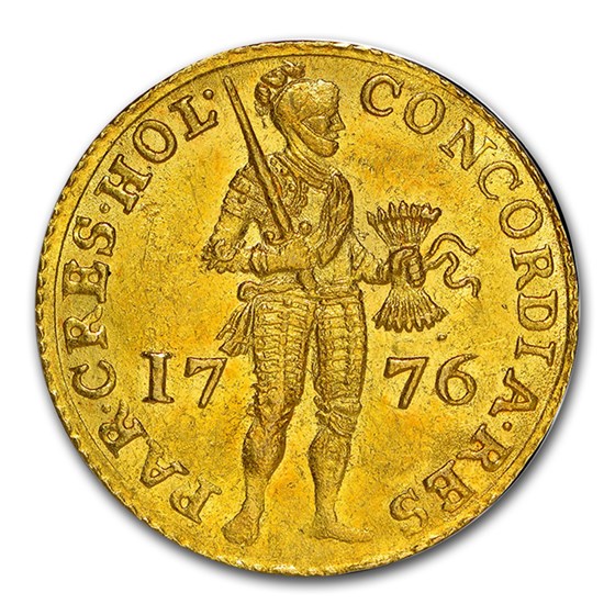1776 Netherlands Gold Ducat MS-63 NGC 1776 Netherlands Gold Ducat MS-63 NGC