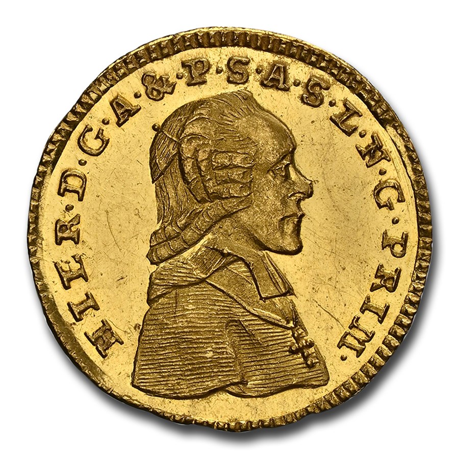 1777 Austria Gold 1/4 Ducat Hieronymus MS-63 NGC (PL, Salz)