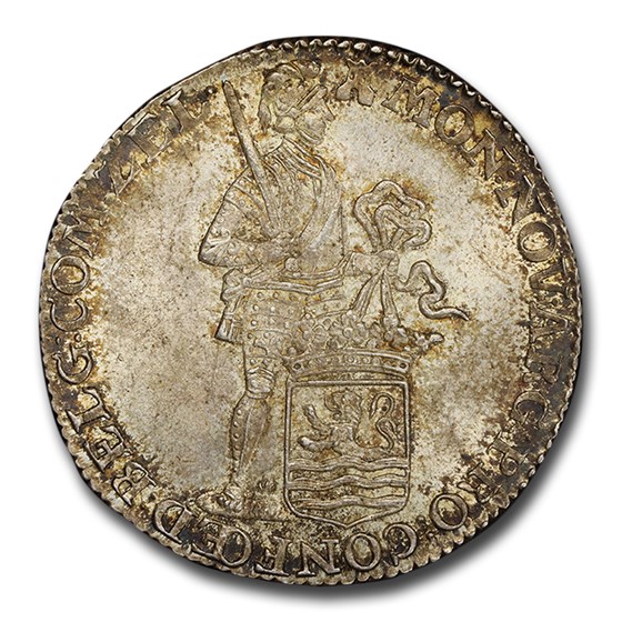 1777 Netherlands Silver 1/4 Ducat MS-66 PCGS 1777 Netherlands Silver 1/4 Ducat MS-66 PCGS
