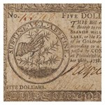 1778 $5 Continental Curr. 9/26/78 VF-20 PMG (Fr#CC-79) Details