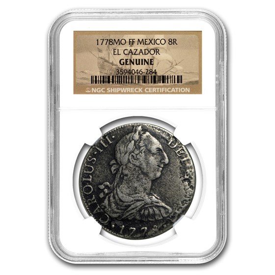 1778-Mo FF Mexico Silver 8 Reales NGC (El Cazador) 1778-Mo FF Mexico Silver 8 Reales NGC (El Cazador)