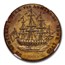 1779 Rhode Island Ship Token Colonial MS-65 NGC (Brass VLUGTENDE)