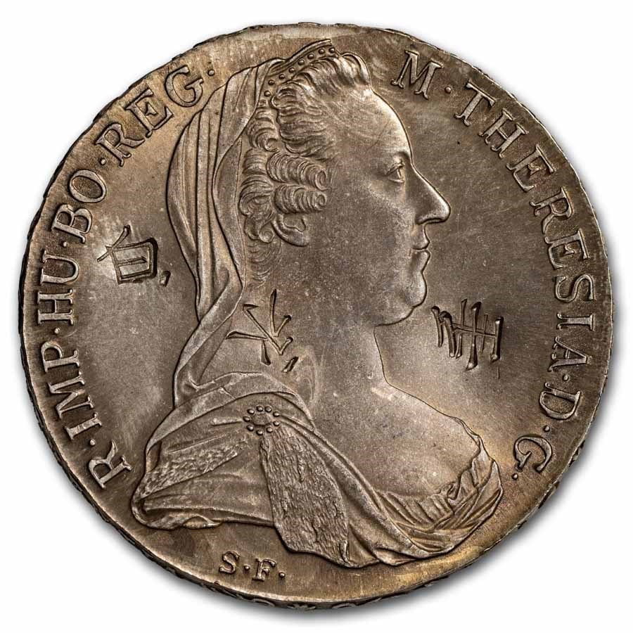 1780 Austria Maria Theresa Silver Thaler BU Chopmarked (H-149)
