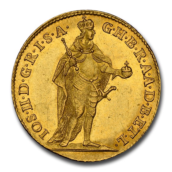 1781 Hungary Gold Ducat Joseph II MS-62 NGC 1781 Hungary Gold Ducat Joseph II MS-62 NGC
