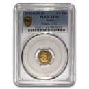 1783/0-M Spain Gold 1/2 Escudo Charles III XF-45 PCGS