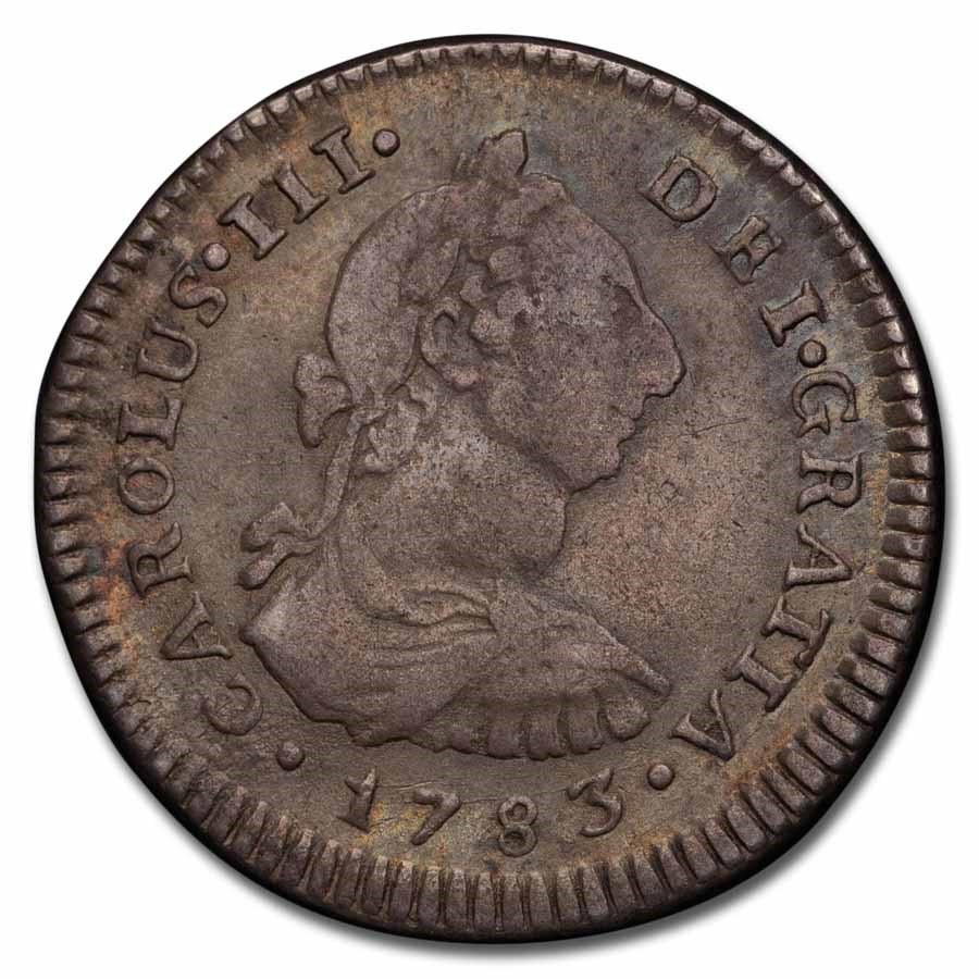 1783-LIMA MI Peru Silver 1 Real Charles III XF