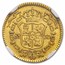 1783-M Spain Gold 1/2 Escudo Charles III AU-55 NGC