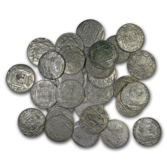 1783 Mexico-Mo Silver 8 Reales Charles III Shipwreck Effect 1783 Mexico-Mo Silver 8 Reales Charles III Shipwreck Effect