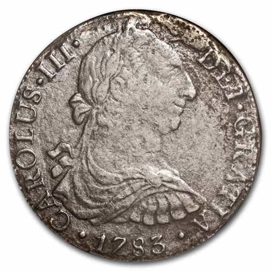 Silver Eight 1783 Mexico Silver 8 Reales (El Cazador Shipwreck) VF-20 ANACS