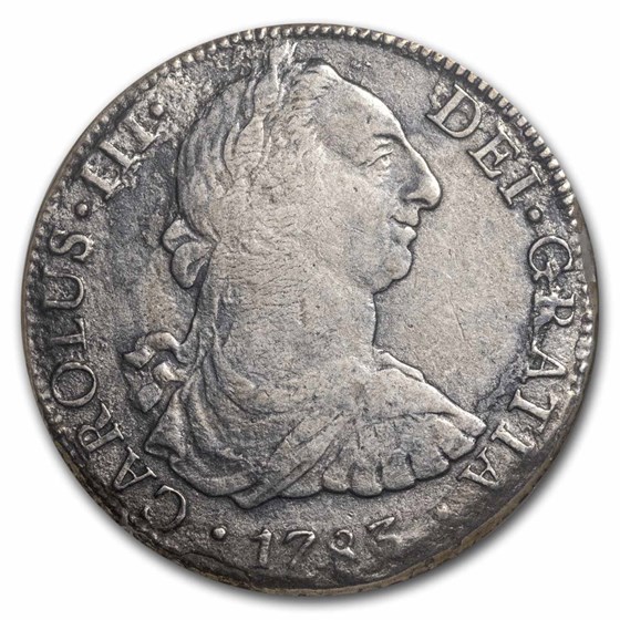 Silver Eight 1783 Mexico Silver 8 Reales (El Cazador Shipwreck) VF-30 ANACS