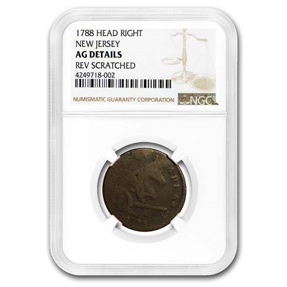 Buy 17861788 New Jersey Copper Cent AG Details NGC APMEX