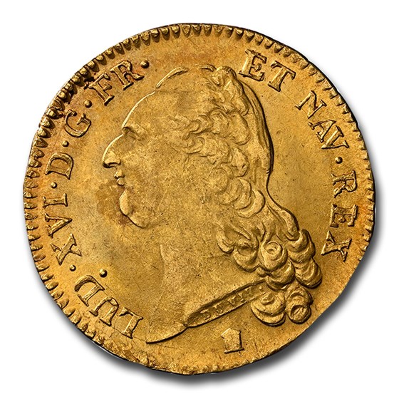 1786-K France Gold 2 Louis D'or MS-62 NGC 1786-K France Gold 2 Louis D'or MS-62 NGC