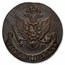 1786-KM Russia Copper 5 Kopeks Catherine the Great BU (Brown)