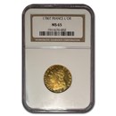 1786-T France Gold Louis d'Or Louis XVI MS-65 NGC