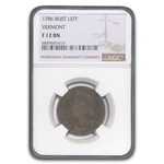 1786 Vermont Bust Left Fine-12 NGC (Brown)
