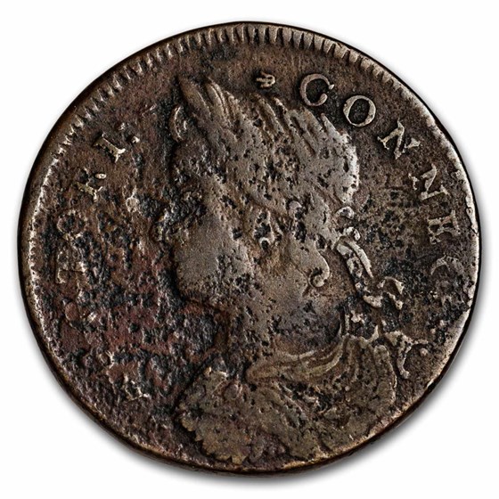 1787-1788 Connecticut Copper VG-Fine Details 1787-1788 Connecticut Copper VG-Fine Details