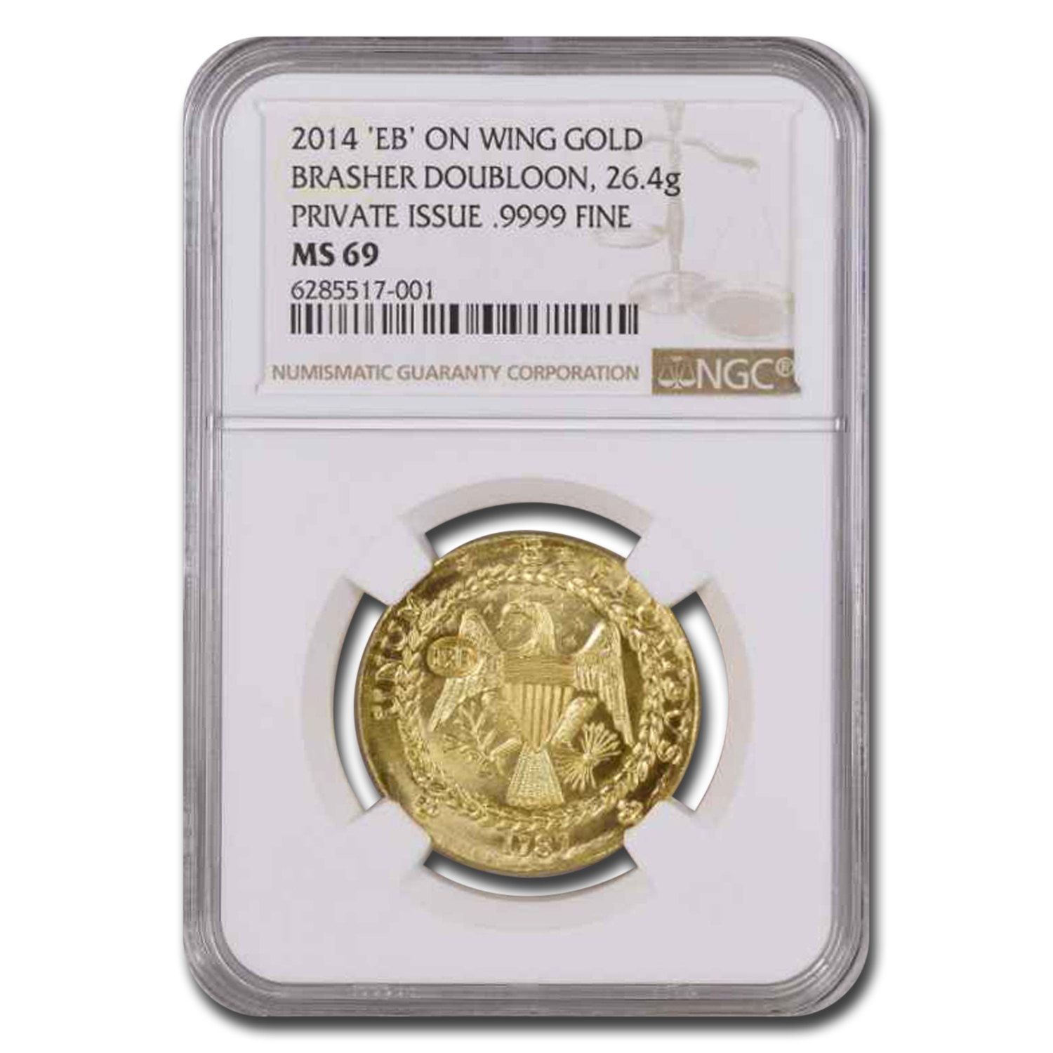 Buy 1787-2014 EB Brasher Doubloon Commem MS-69 NGC | APMEX