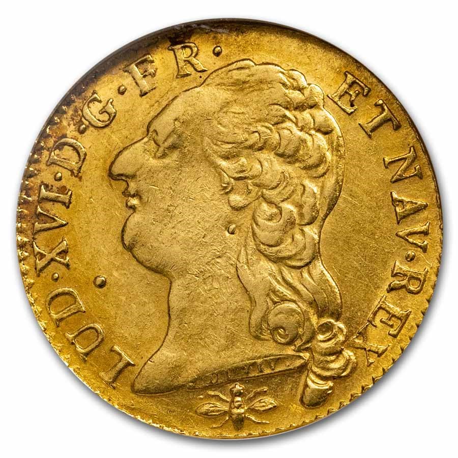 1787-D France Gold Louis D'or AU-55 NGC