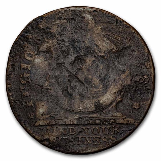 1787 Fugio Cent 1st Coin Issued by the U.S. VG Details