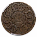1787 Fugio Cent 4 Cinquefoil VF-20 CAC